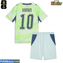 Schweiz Granit Xhaka #10 Auswärts Trikotsatz Kinder WM 2026 Kurzarm (+ Kurze Hosen)